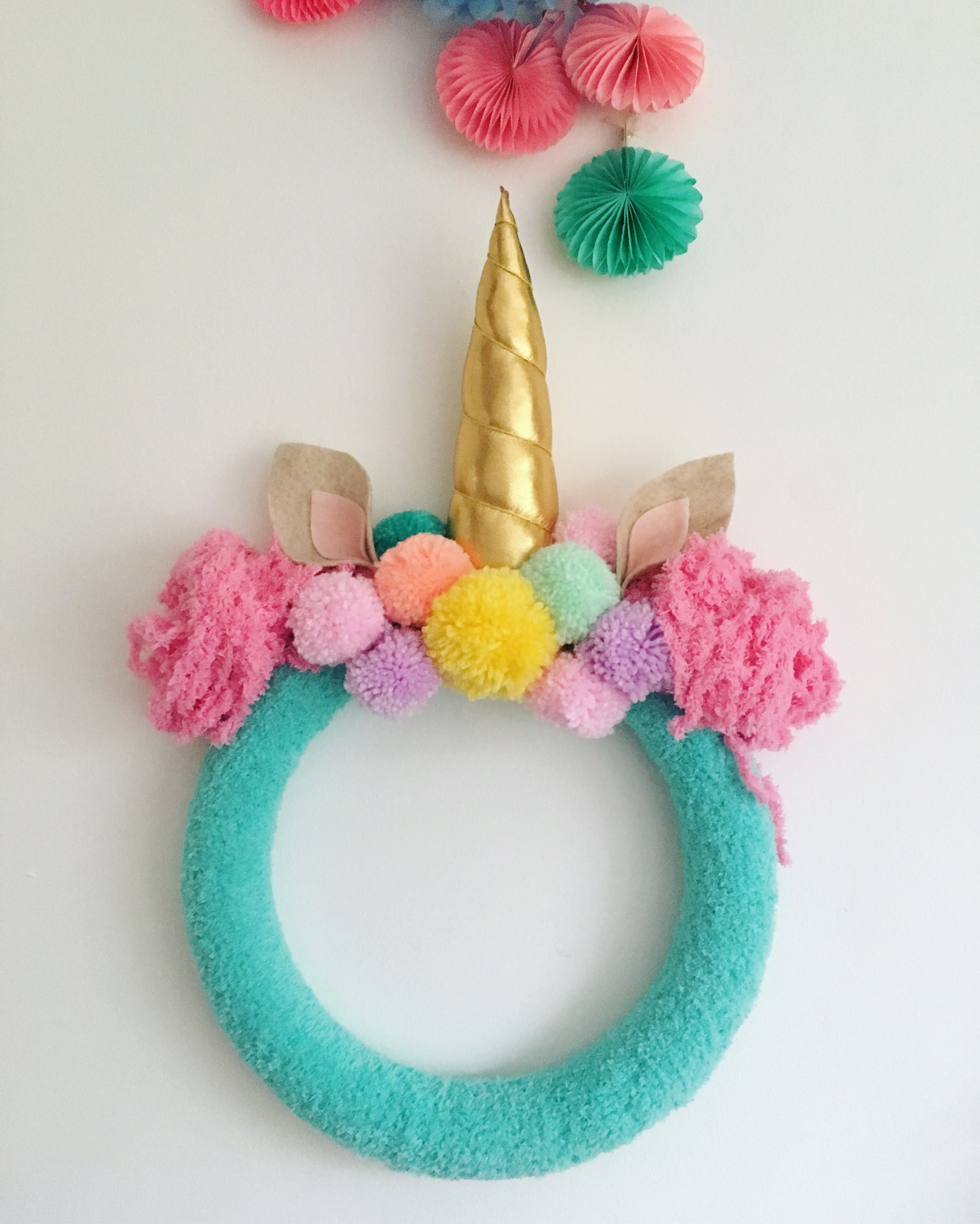 Diy Unicorn
 DIY Unicorn Wreath – The Crafty Mummy