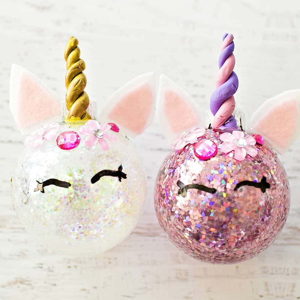 Diy Unicorn
 DIY GLITTER UNICORN ORNAMENTS