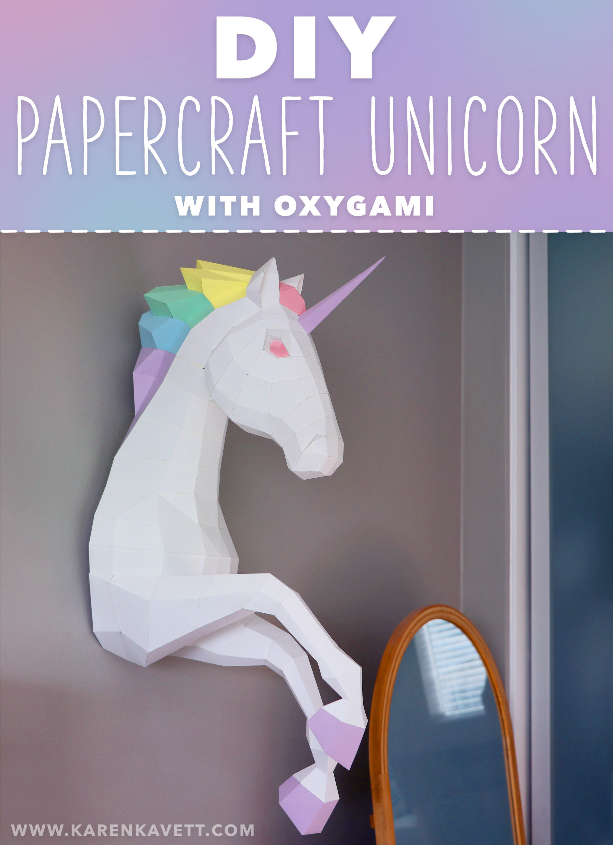 Diy Unicorn
 DIY Papercraft Unicorn with Oxygami Karen Kavett