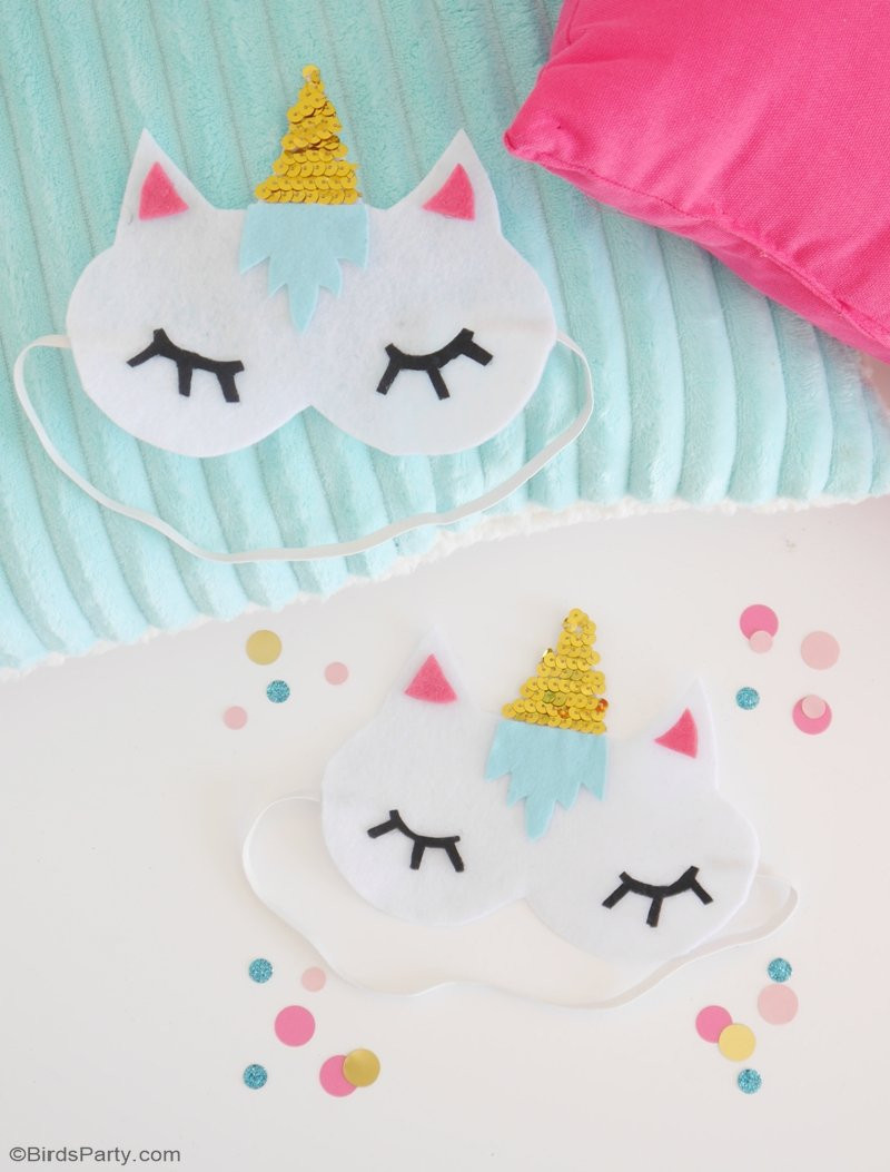 Diy Unicorn
 No Sew DIY Unicorn Sleeping Masks with Free Template