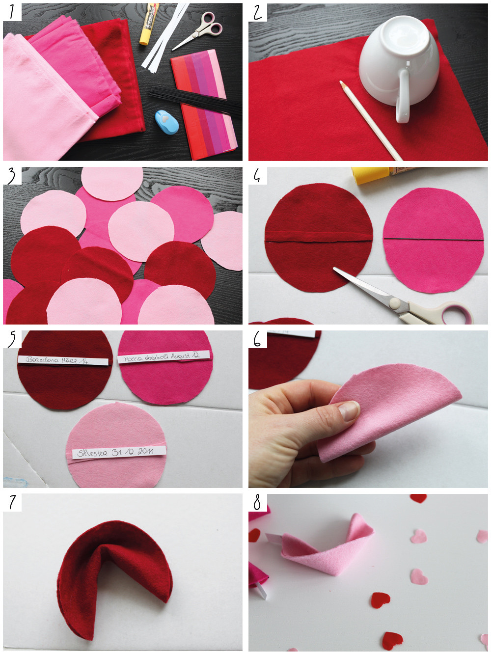 Diy Valentinstag
 Valentinstag DIY Geschenk Glückskekse aus Filz