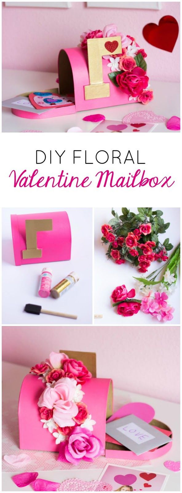 Diy Valentinstag Geschenk Für Ihn
 DIY Floral Valentine Mailbox DIY