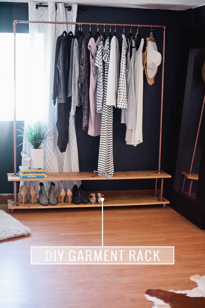 Diy Wardrobe
 Rolling DIY Garment Rack for Your Wardrobe Fresh Mommy