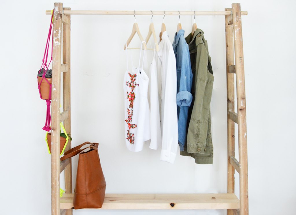 Diy Wardrobe
 DIY Ladder Wardrobe