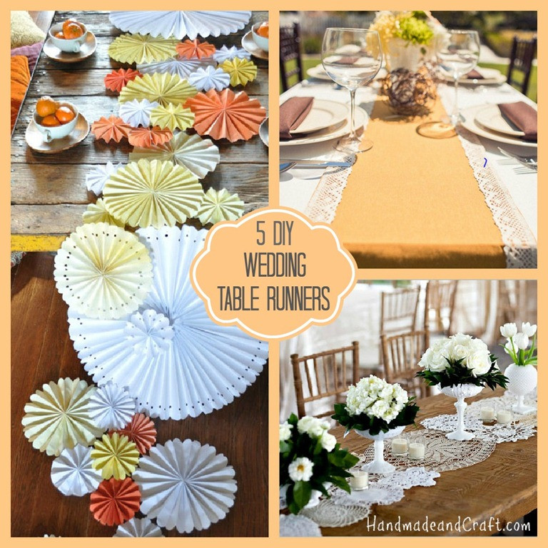 Diy Wedding
 5 DIY Wedding Table Runners