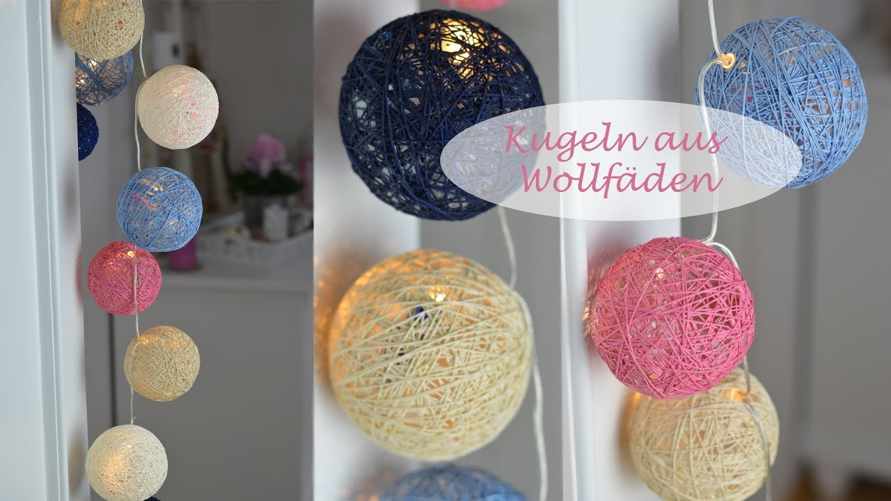 Diy Wolle
 DIY Kugeln für Lichterketten aus Wolle oder Häkelgarn