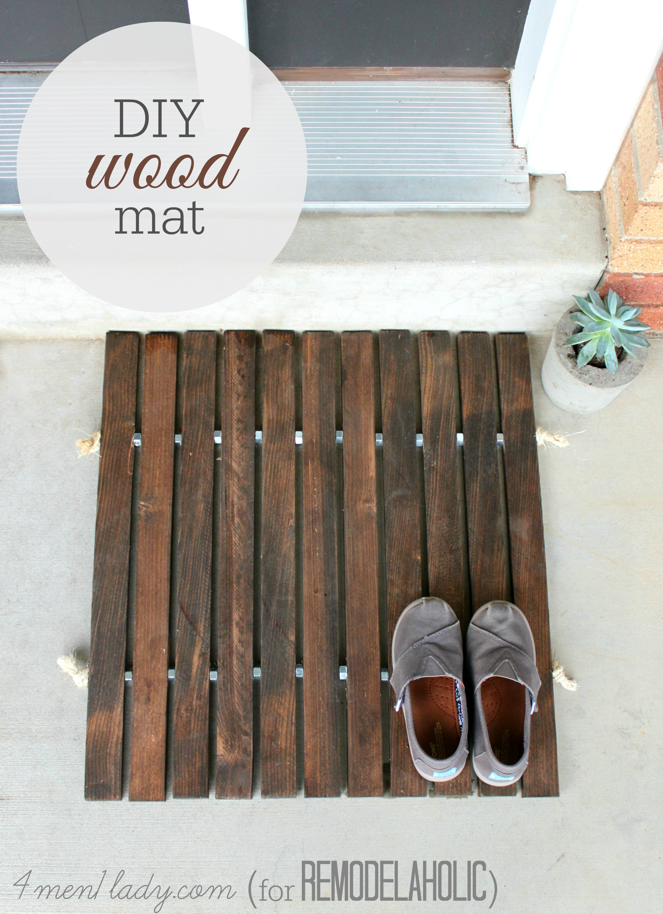 Diy Wood
 DIY Wooden Door Mat
