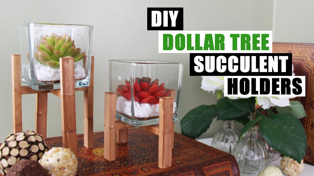 Diy Youtube
 DIY DOLLAR TREE SUCCULENT HOLDERS DIY Home Decor