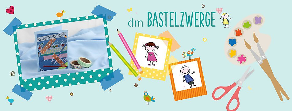 Dm Geburtstagskarten
 Bastelzwerge Karten mit Klebstreifen gestalten dm