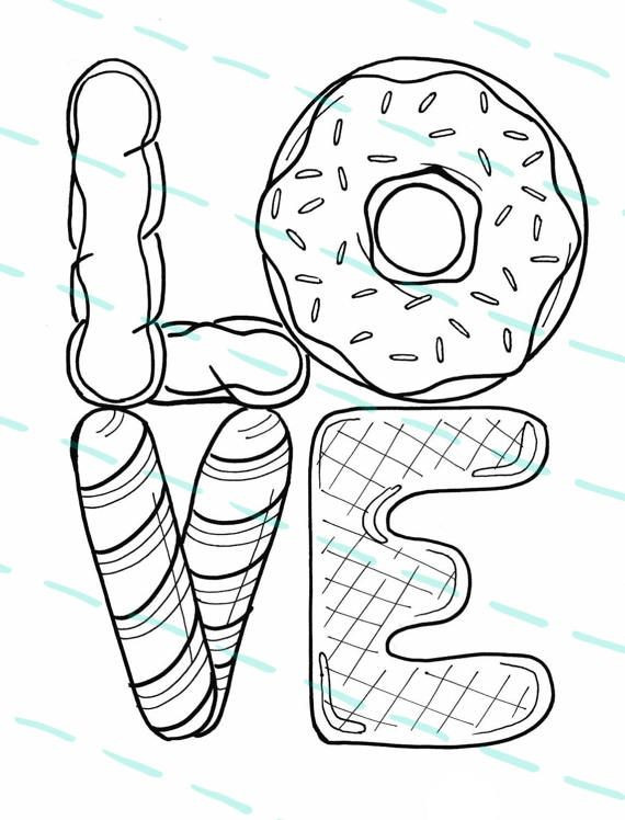 Donut Ausmalbilder
 The 25 best Donut coloring page ideas on Pinterest