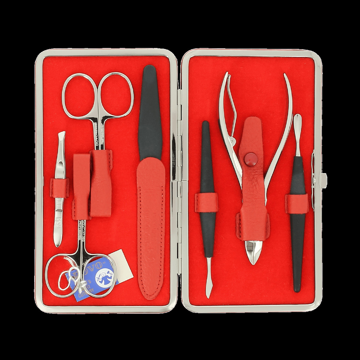 Dovo Maniküre Set
 Dovo 7 Piece Manicure Set in Red Leather Case 302 031