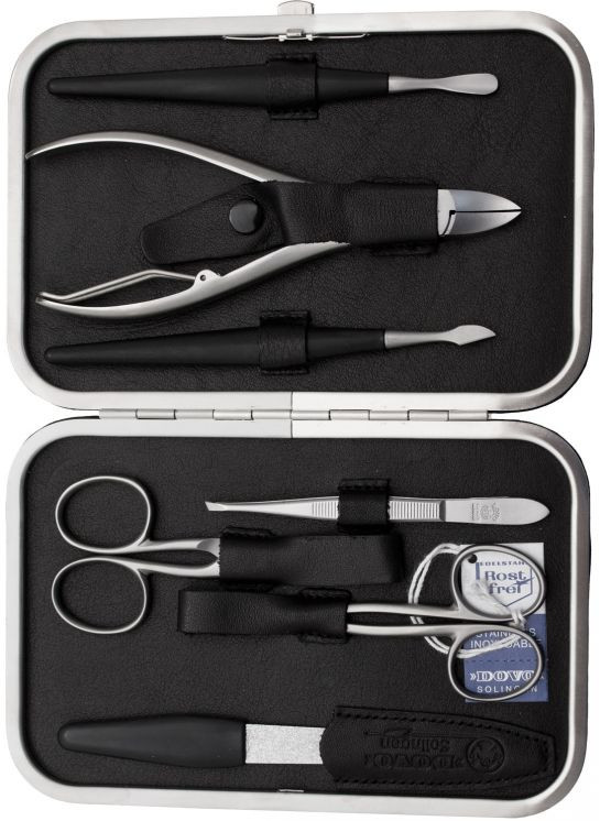 Dovo Maniküre Set
 DOVO 7 Piece Manicure Set in Black Leather Case