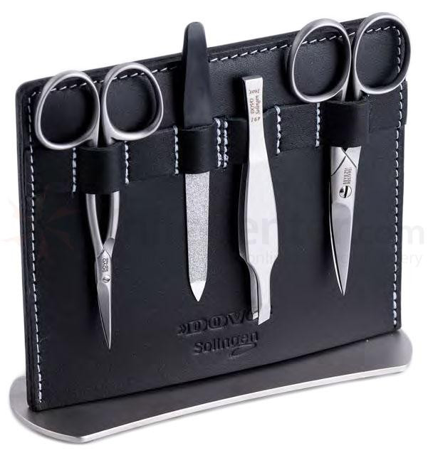 Dovo Maniküre Set
 DOVO 606 3016 4 Piece Manicure Set Black Leather Stand