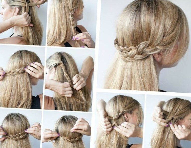 Easy Frisuren
 Schnelle und einfache Frisuren Halboffene Idee aus