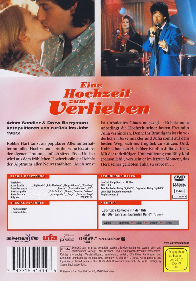 Eine Hochzeit Zum Verlieben
 Eine Hochzeit zum Verlieben DVD oder Blu ray leihen