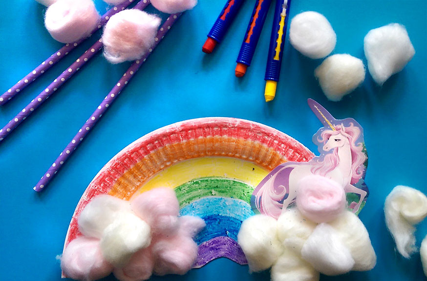 Einhorn Geburtstagsparty
 Basteln auf dem Einhorn Geburtstag