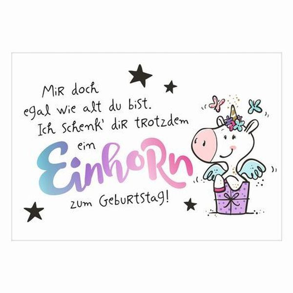 Einhorn Geburtstagssprüche
 Kurze Geburtstagssprüche einfache geburtstagswünsche