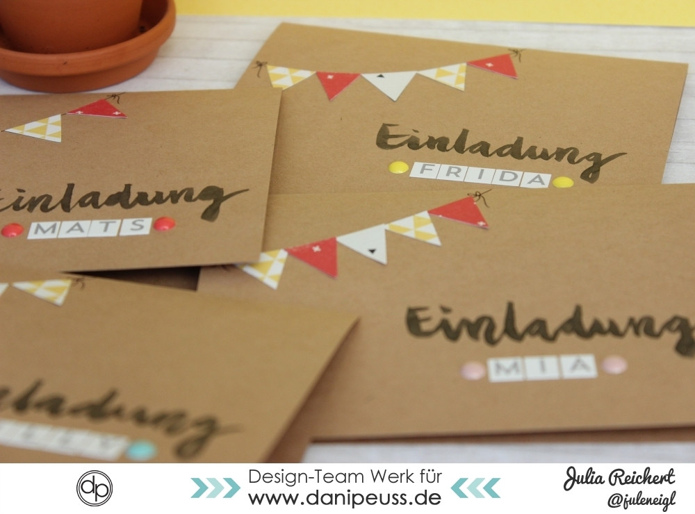 Einladung Kindergeburtstag Diy
 danipeuss BLOG DIY Einladungen zum Kindergeburtstag