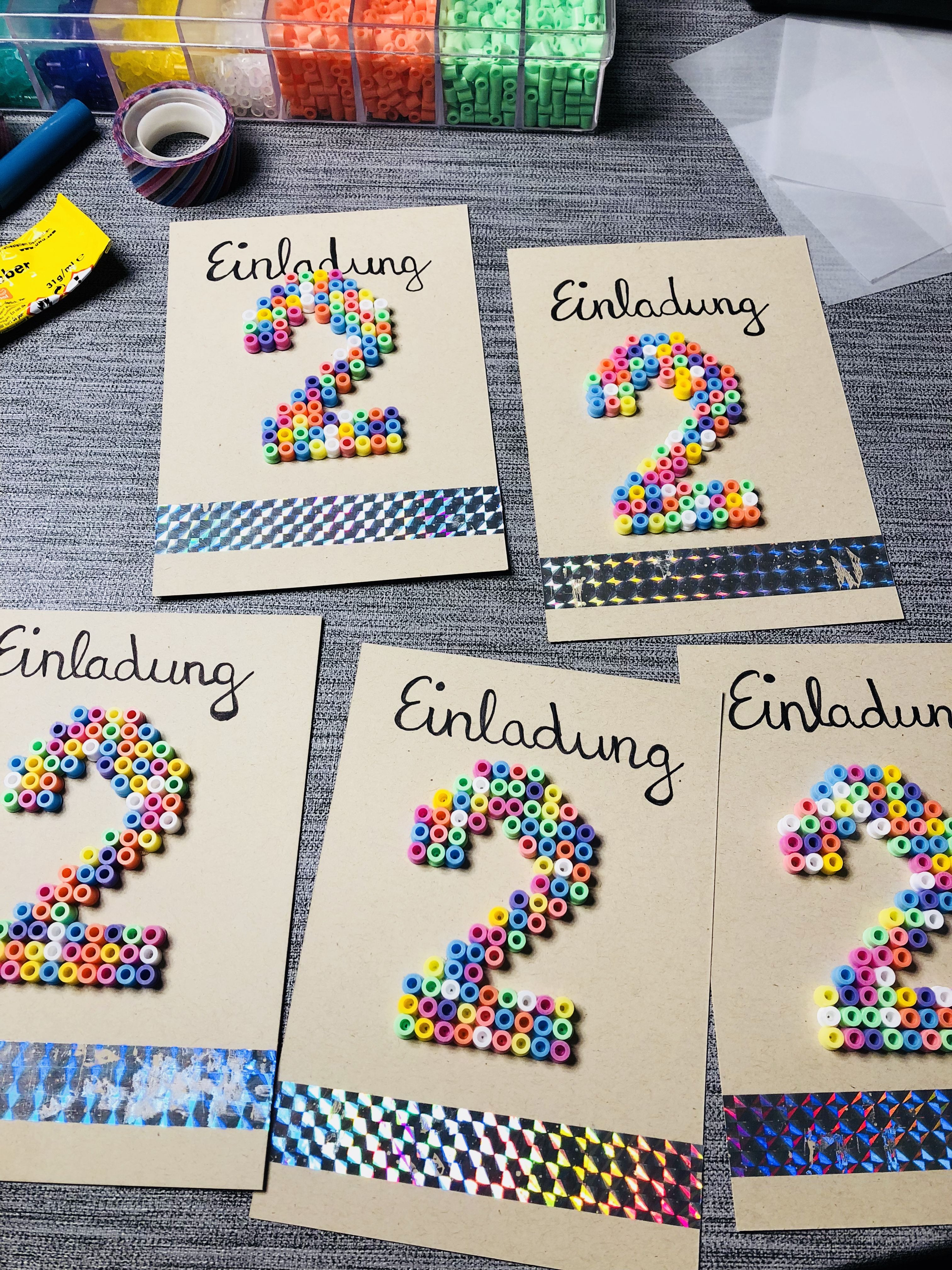 Einladung Kindergeburtstag Diy
 einladung kindergeburtstag geburtstag diy bügelperlen