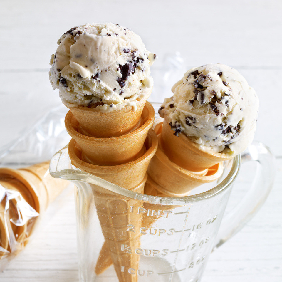 Eis.De Geschenke
 Stracciatella Eis im Waffelhörnchen Rezept