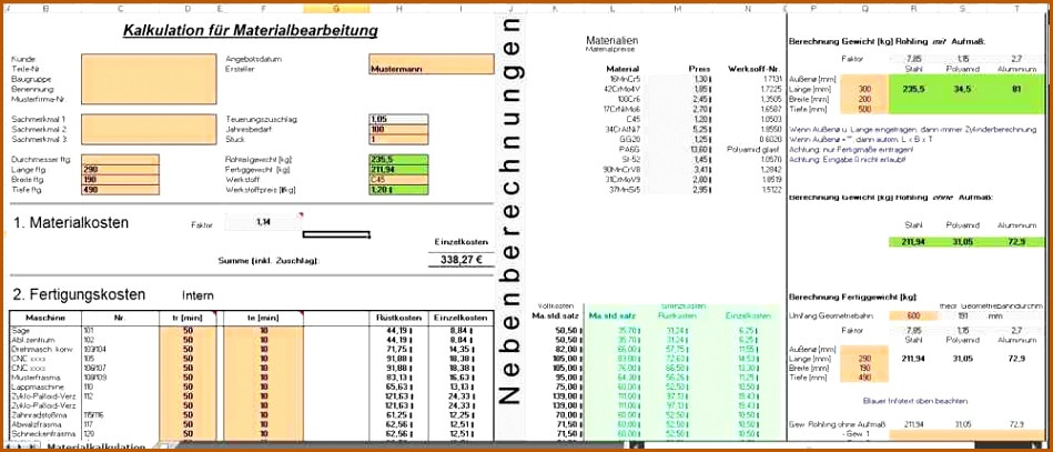 Excel Vorlagen Handwerk Kalkulation Kostenlos
 14 Kalkulation Excel Vorlage Kostenlos Vorlagen123