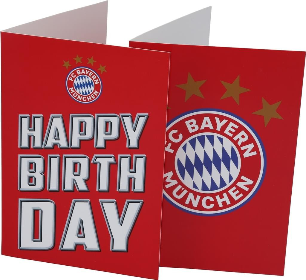 Fc Bayern Geburtstagsbilder
 FC Bayern München Karten Set Happy Birthday Logo