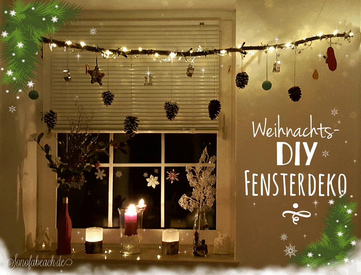 Fensterdeko Diy
 Weihnachtsdeko DIY Fensterdeko mit Ästen