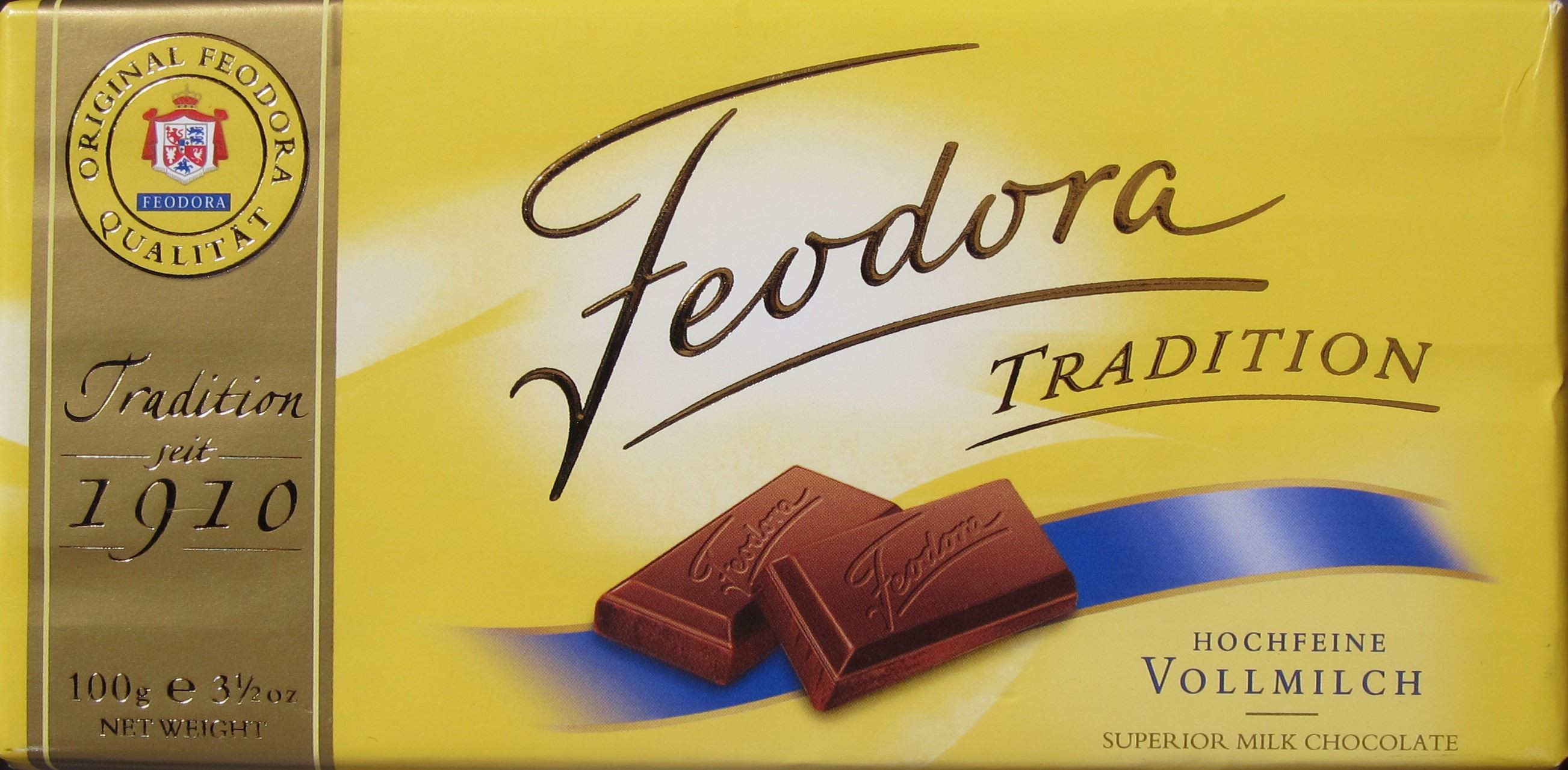 Feodora.De/Geschenke
 Die klassische Feodora Vollmilch Schokolade Testbericht