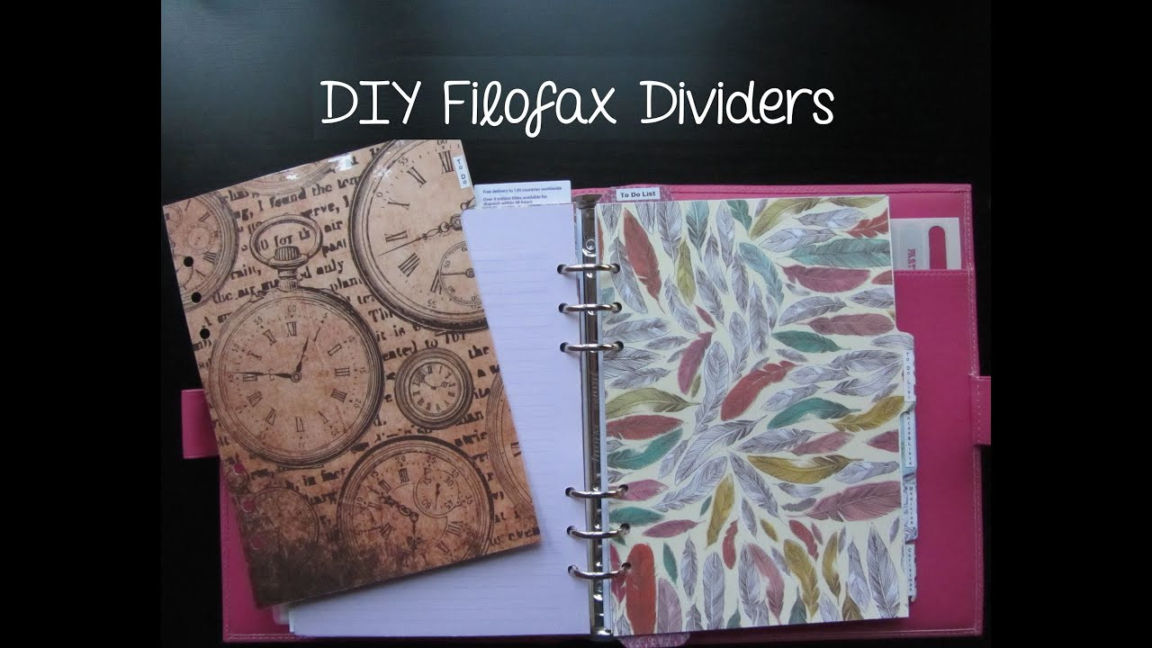 Filofax Diy
 DIY Filofax Dividers