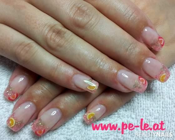 Fimo Nageldesign
 fimo frucht strawberry Nageldesign