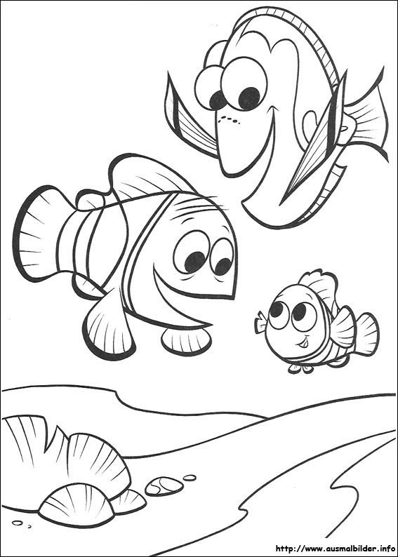 Findet Nemo Ausmalbilder
 Findet Nemo malvorlagen