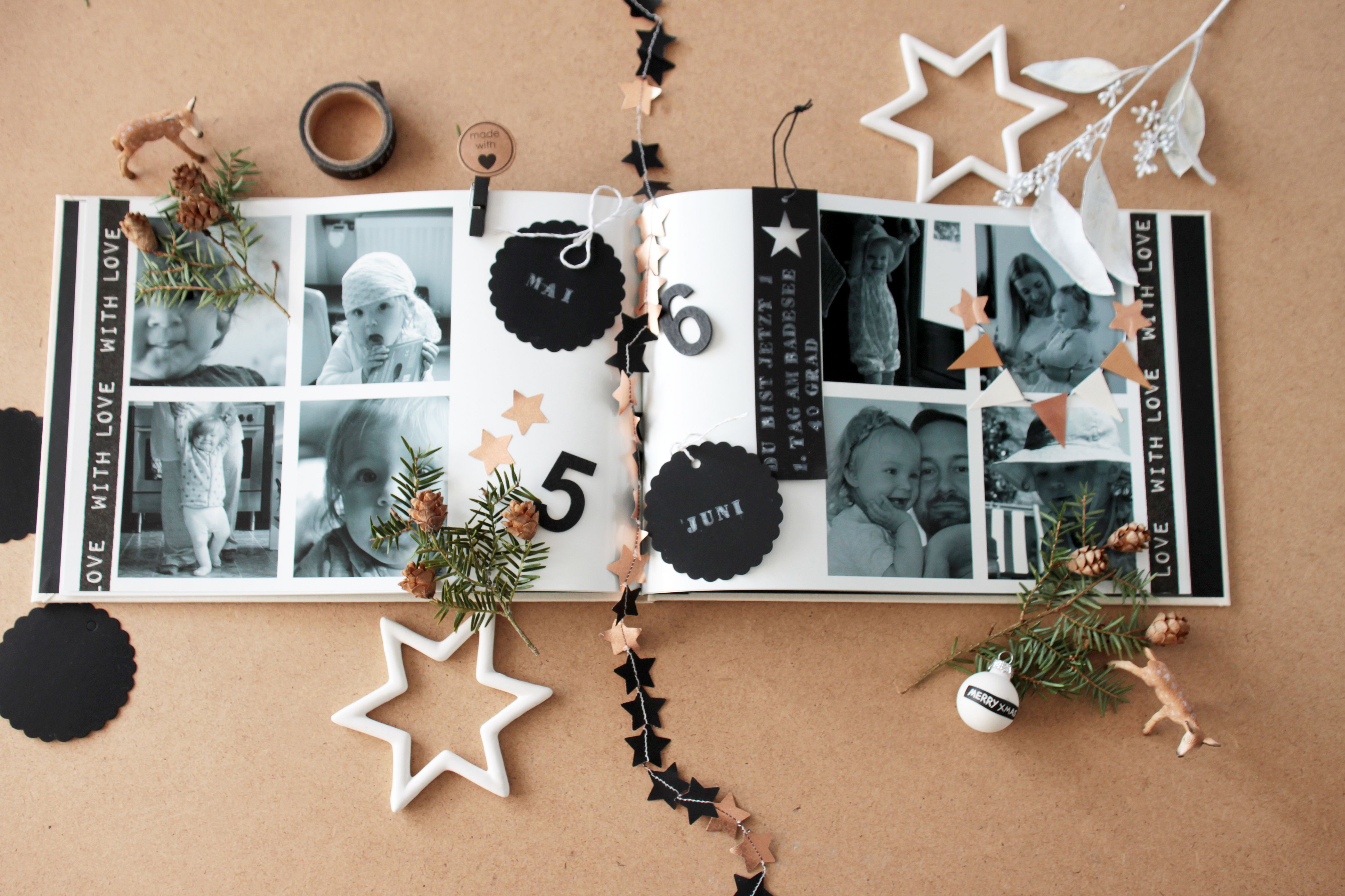 Fotobuch Diy
 Fotobuch als Weihnachtsgeschenk mit Scrapbooking Details