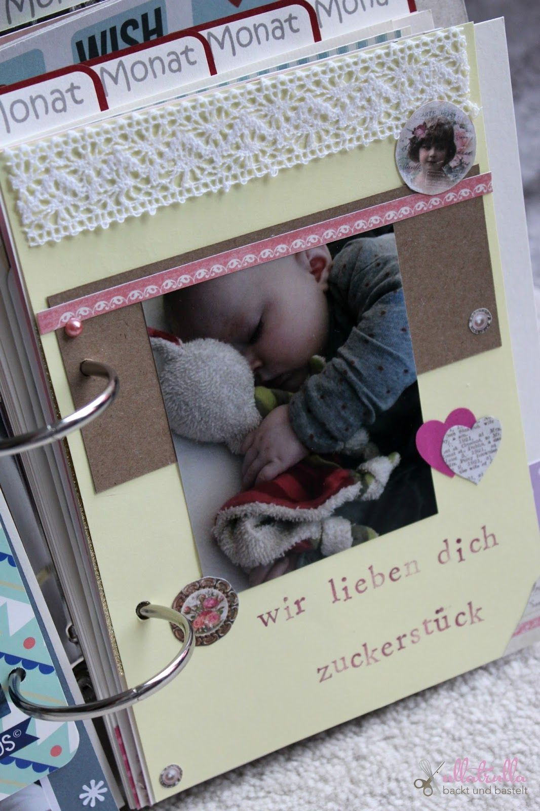 Fotobuch Diy
 ullatrulla backt und bastelt DIY Babyalbum selber