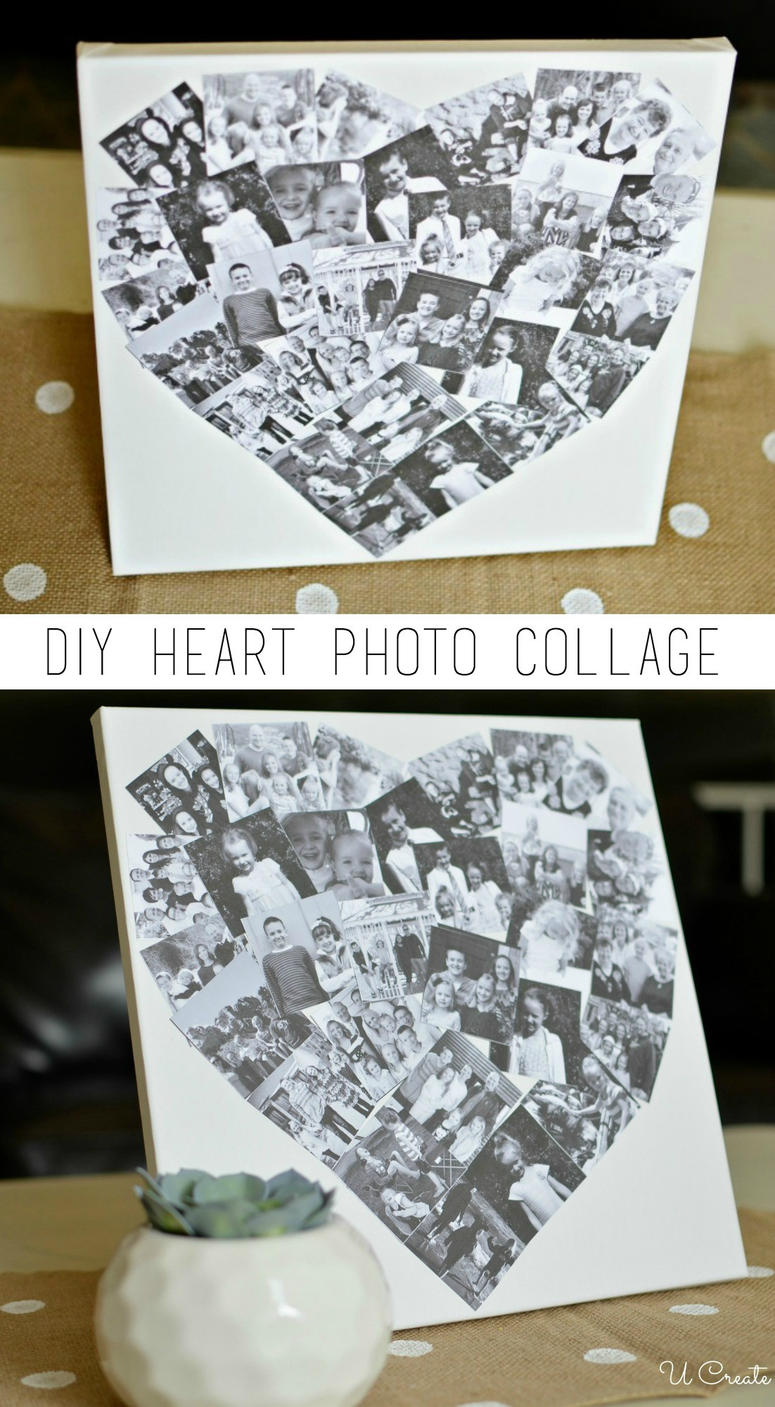 Fotocollage Diy
 DIY Heart Collage U Create