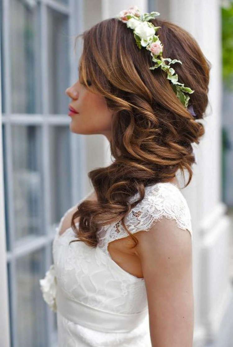 Frisuren Halboffen Geflochten
 Frisuren Hochzeit Halboffen Brautfrisuren Geflochten Mode