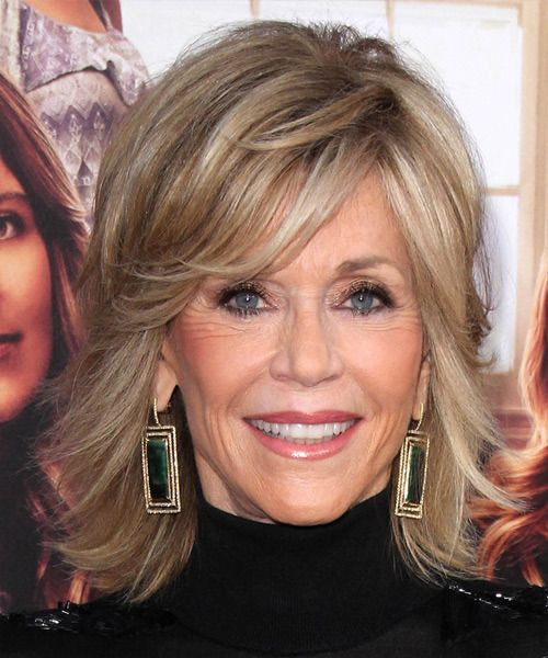 Frisuren Jane Fonda
 Mittellange gestufte Frisuren Neue Frisur