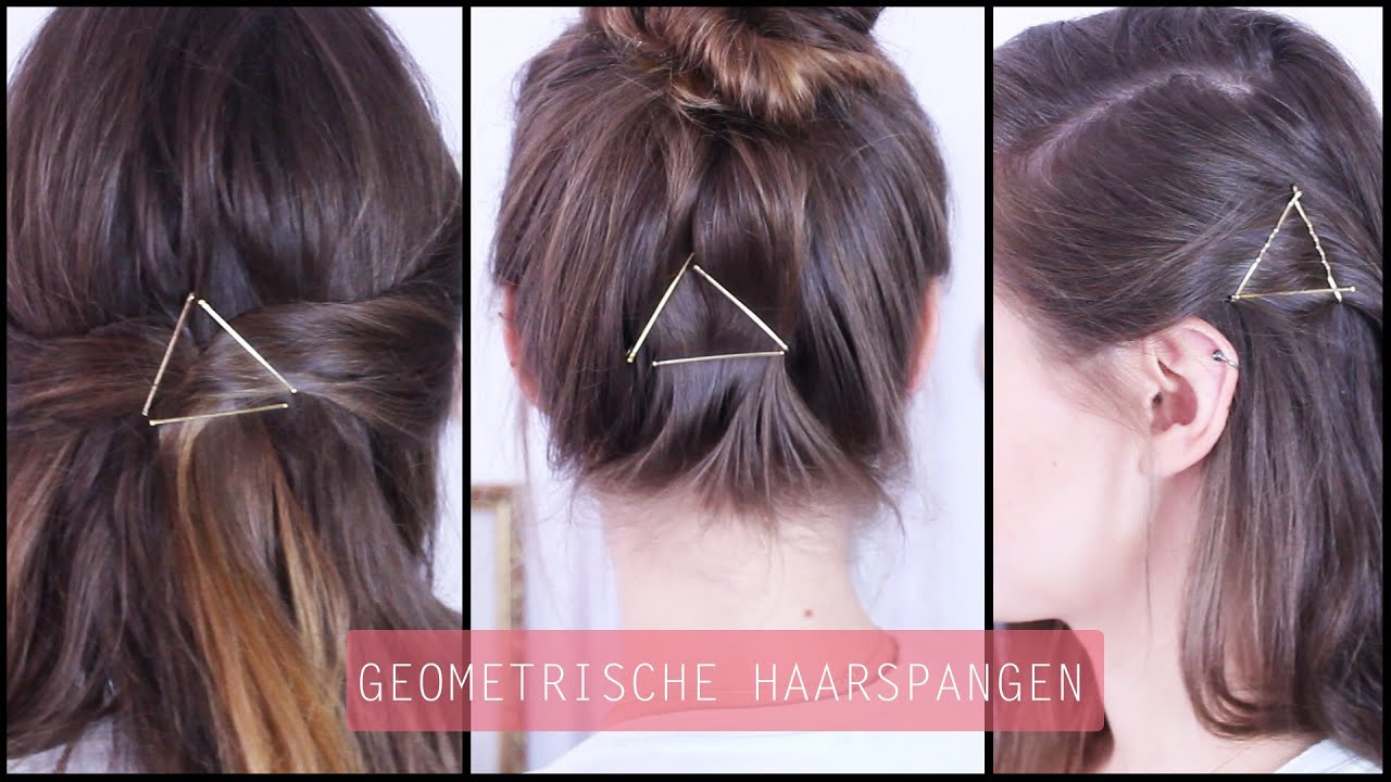 Frisuren Mit Haarspangen
 Haarspangen Geometrie Haarschmuck