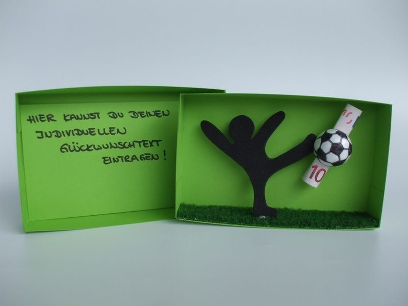 Fußball Geschenke
 Geschenkbox Fußball Geldgeschenk von Geld Schmuck