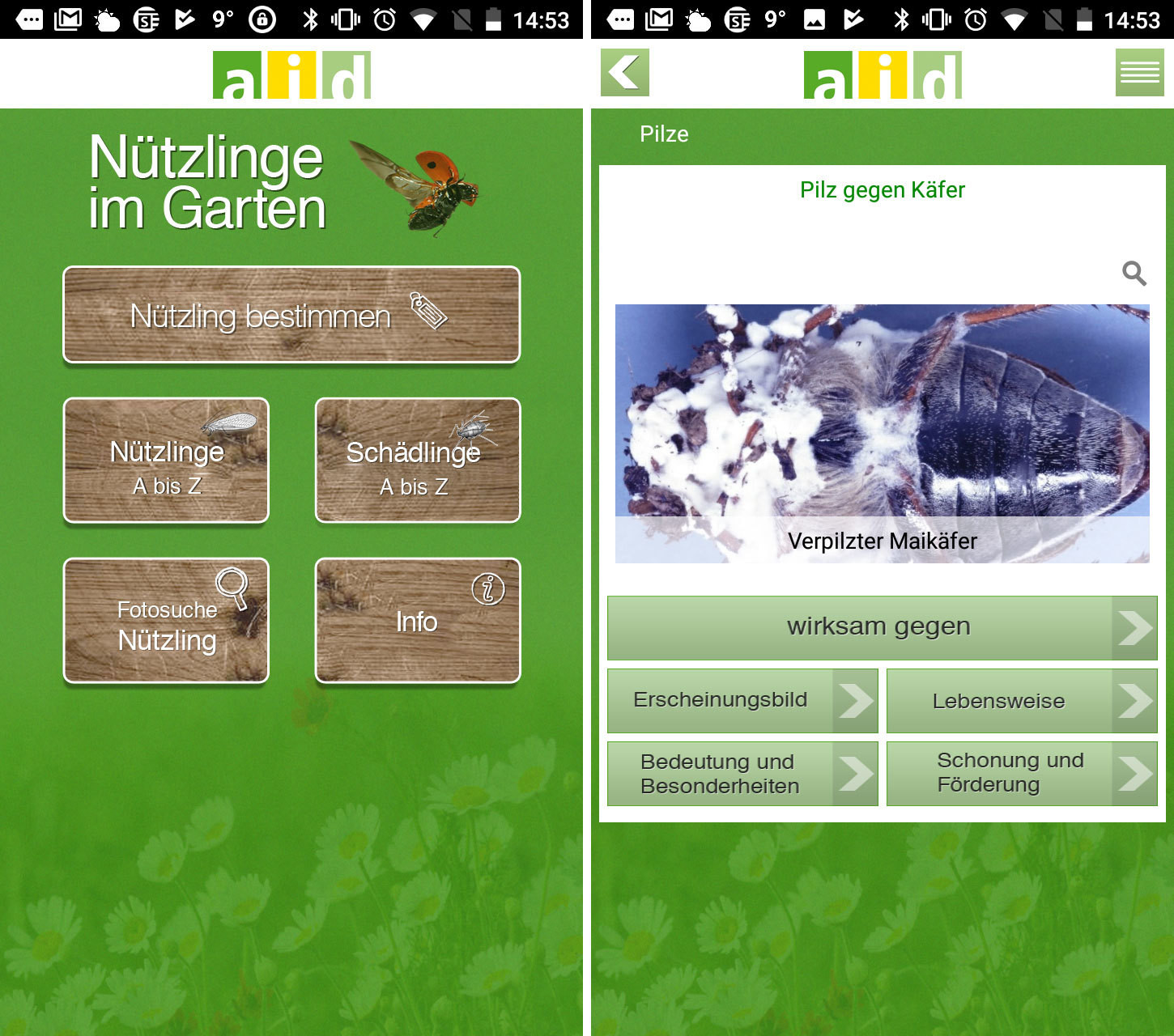 Garten App
 Nützlinge im Garten Android App Download CHIP