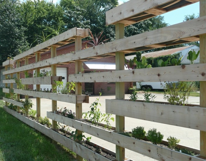 Garten Ideen Diy
 Gartenzaun selber bauen aus Paletten Ausgefallene DIY