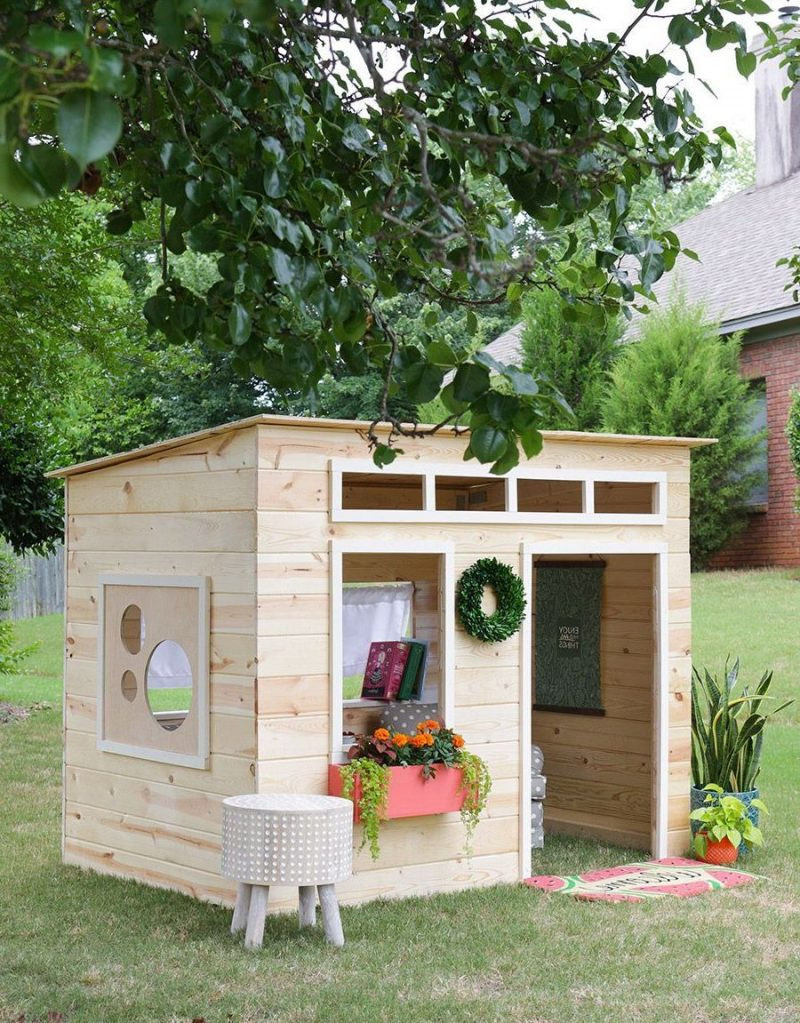 Garten Ideen Diy
 Spielhaus für den Garten selber bauen DIY Anleitung DIY