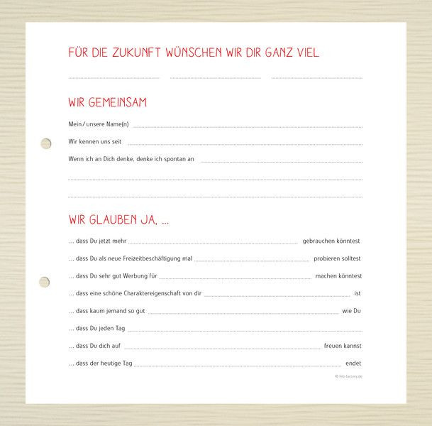 Gästebuch Hochzeit Fragen Vorlage
 Weiteres Geburtstags Gästebuch mit Fragen Version 2