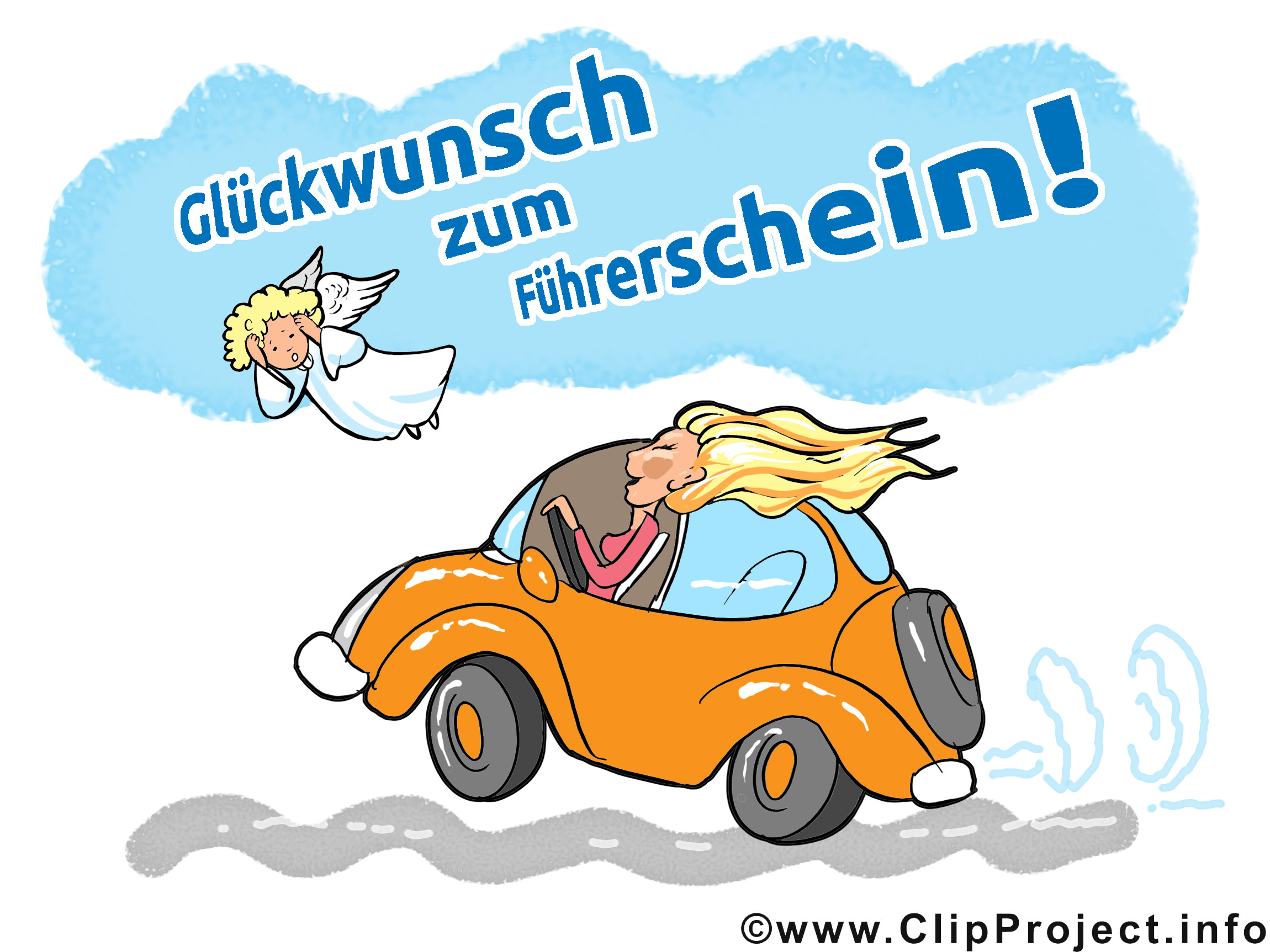 Geburtstagsbilder Auto
 Führerschein gratulieren
