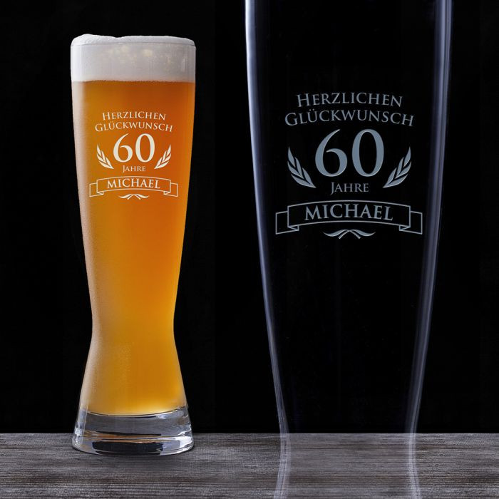 Geburtstagsbilder Bier
 Weizenglas zum 60 Geburtstag personalisiert Bierglas