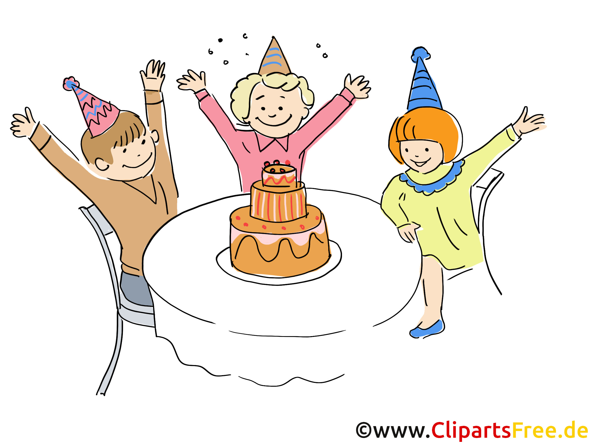 Geburtstagsbilder Kinder Kostenlos
 Geburtstag Party Kinder Clipart gratis