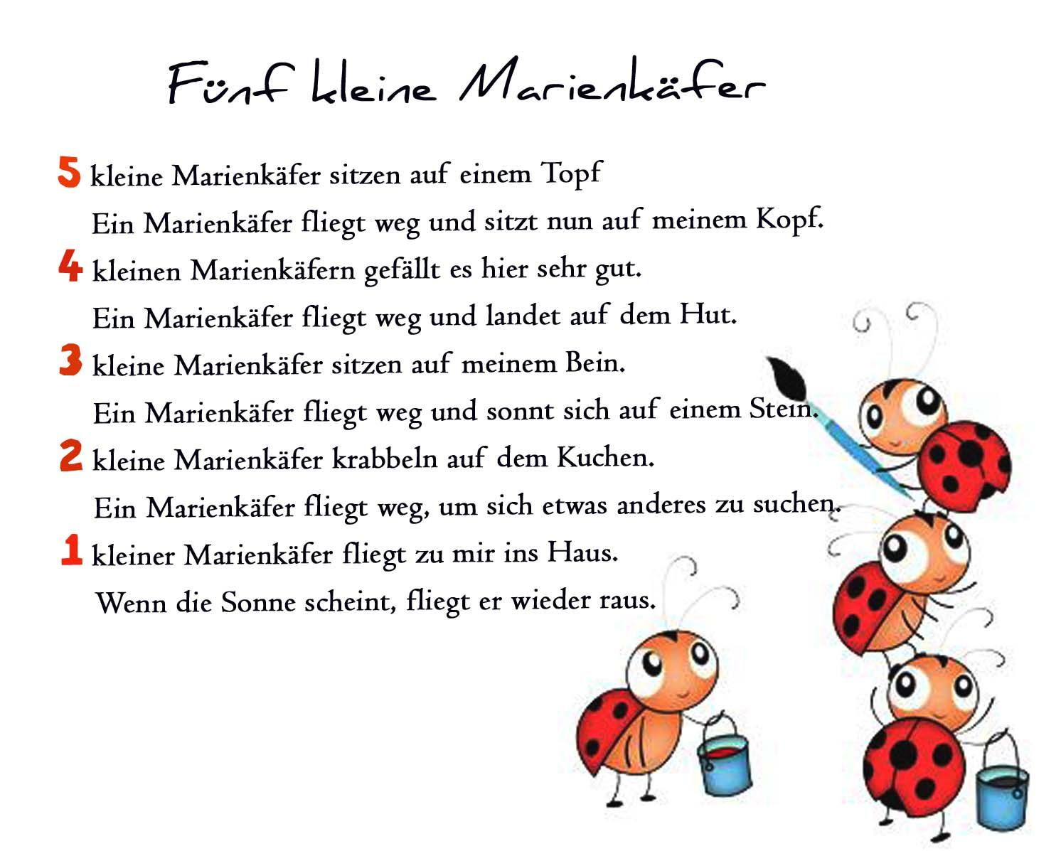 Geburtstagsgedichte Für Mama Von Kindern
 Marienkäfer Gedichte Reim Geschichte Kindergarten