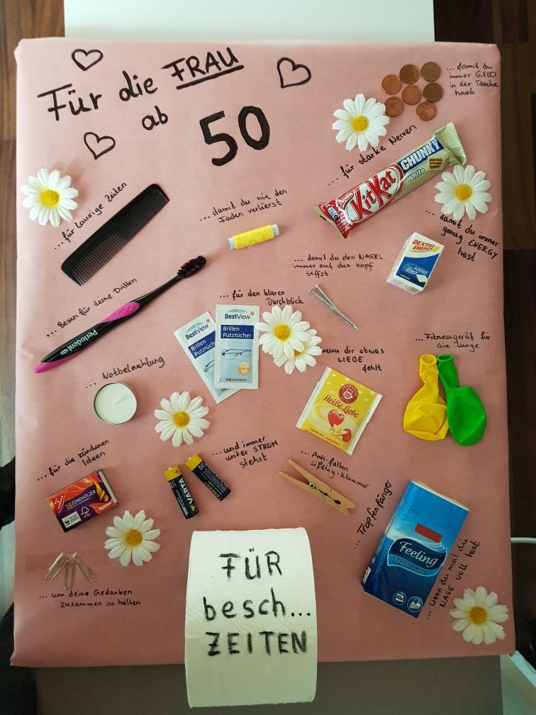 Geburtstagsgeschenk 50 Frau
 Für Frau ab 50 Für Frau ab 50