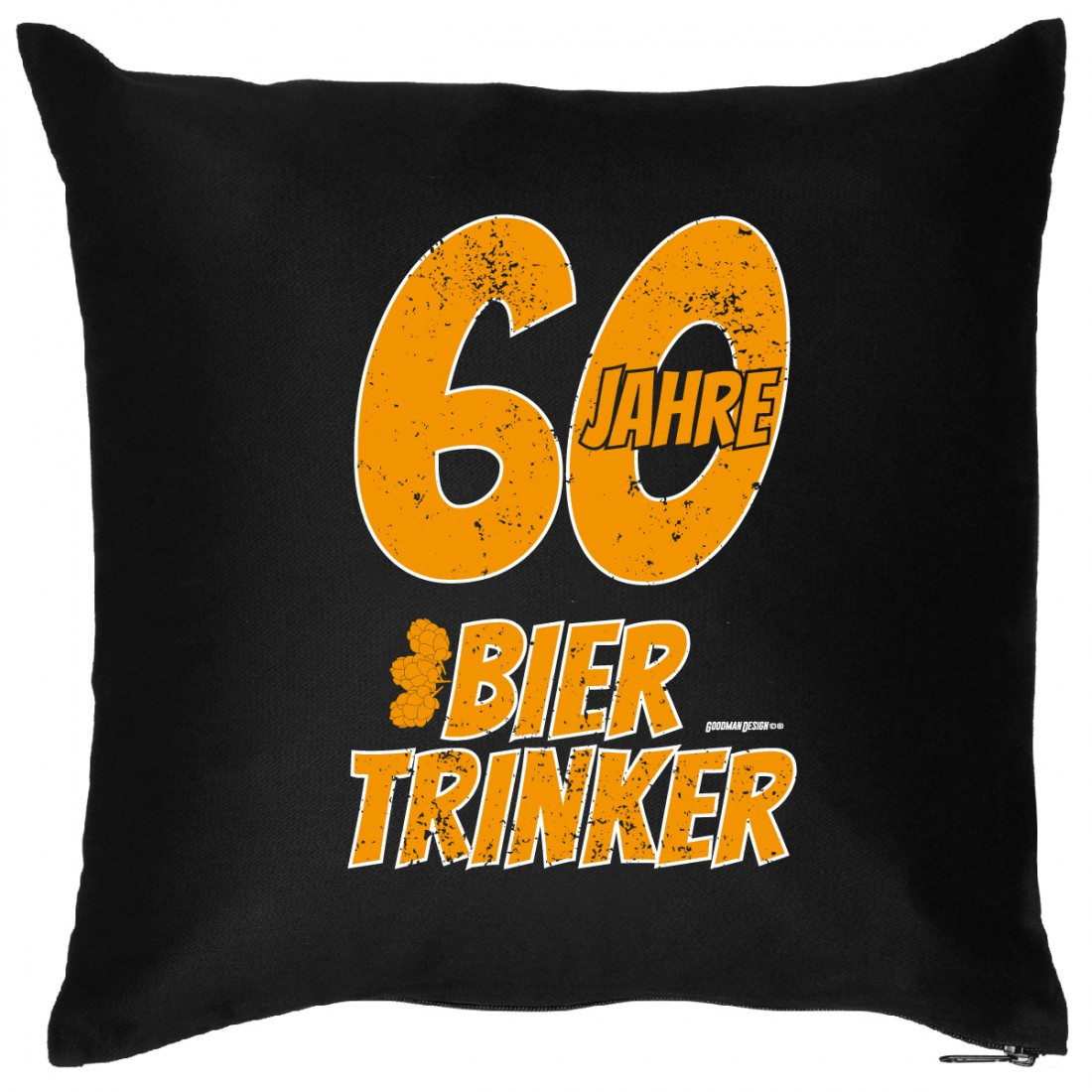 Geburtstagsgeschenk 60
 Sofakissen 60 Geburtstag 60 Jahre Bier Trinker lustig