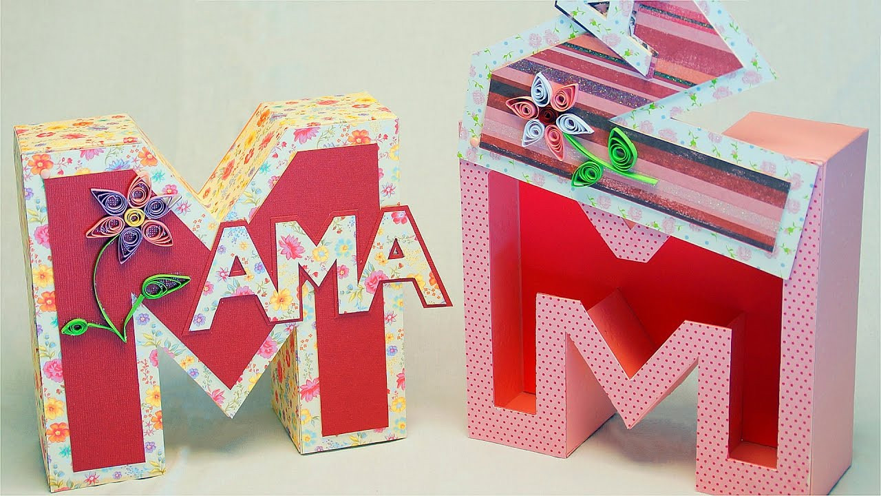 Geburtstagsgeschenk Für Mama Basteln
 Muttertagsgeschenke basteln MAMA Geschenkbox