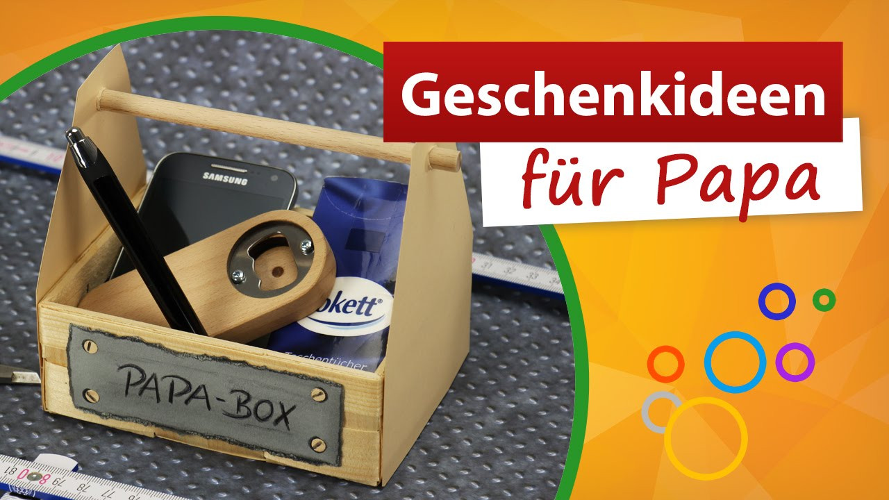 Geburtstagsgeschenke Papa
 Geschenkideen für Papa 💚 Vatertag Bastelidee